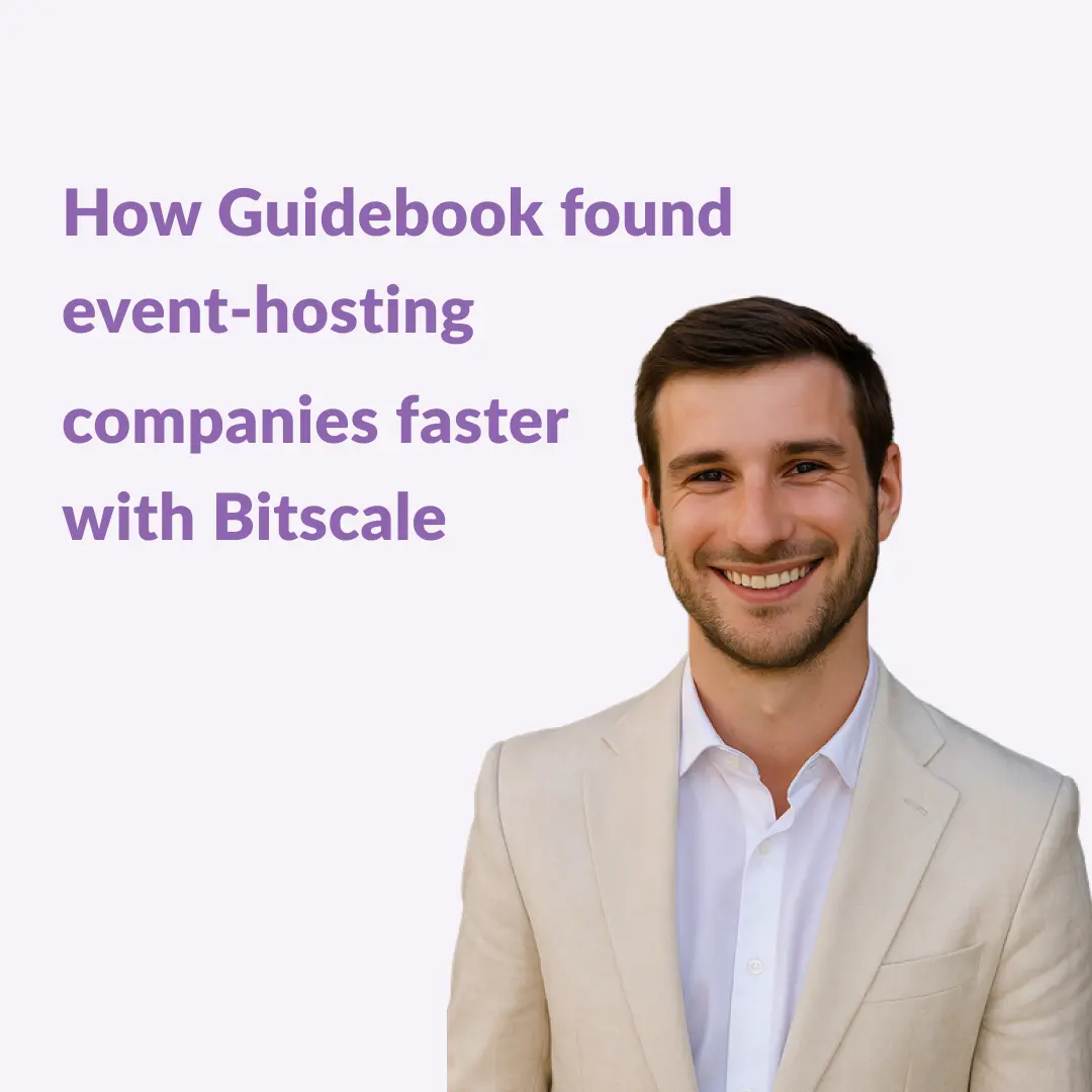 How Guidebook found event-hosting companies faster with Bitscale 